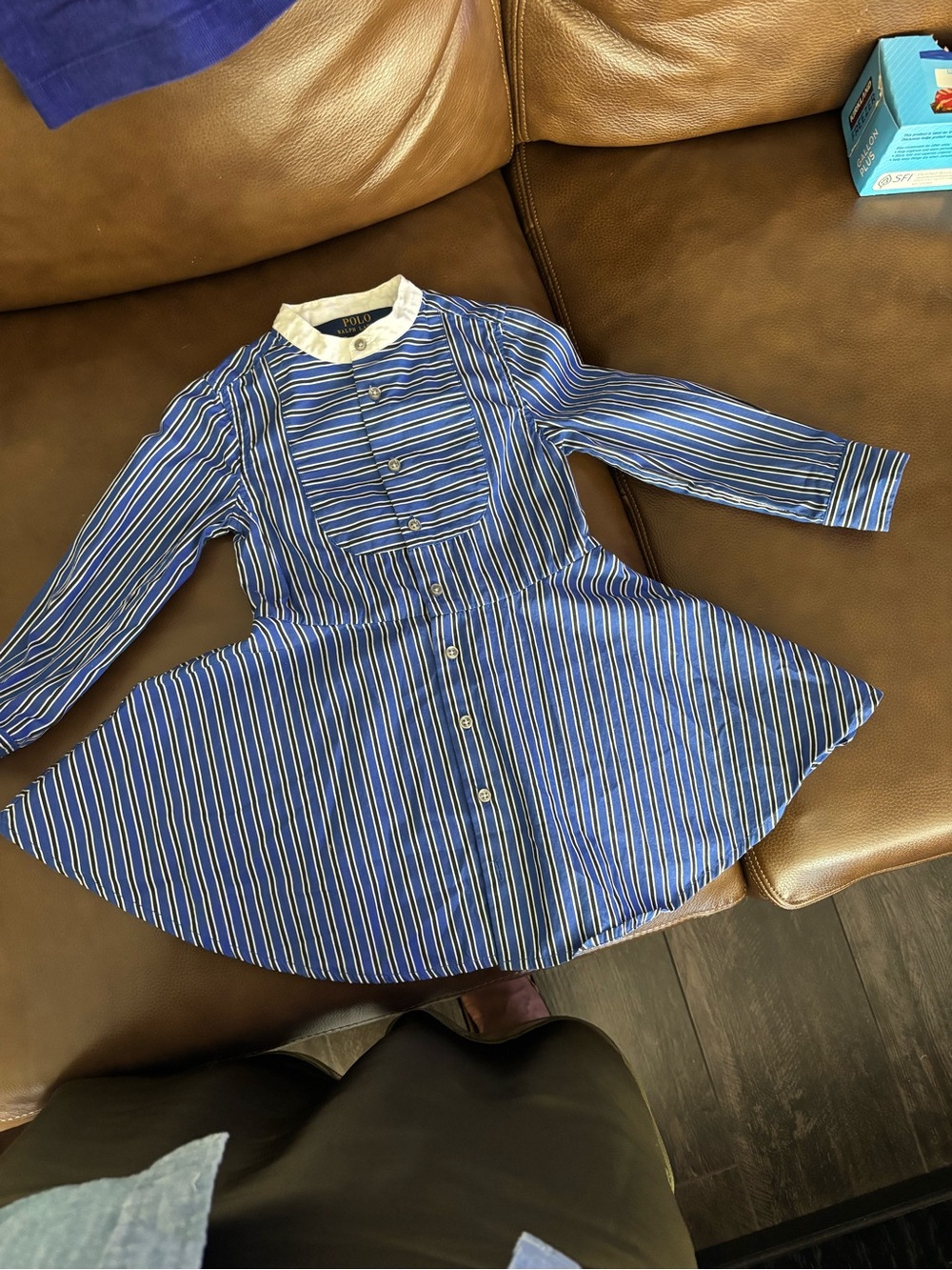 Polo Ralph Lauren little Girl pinstripe dress size 3/3T